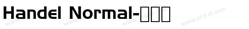 Handel Normal字体转换